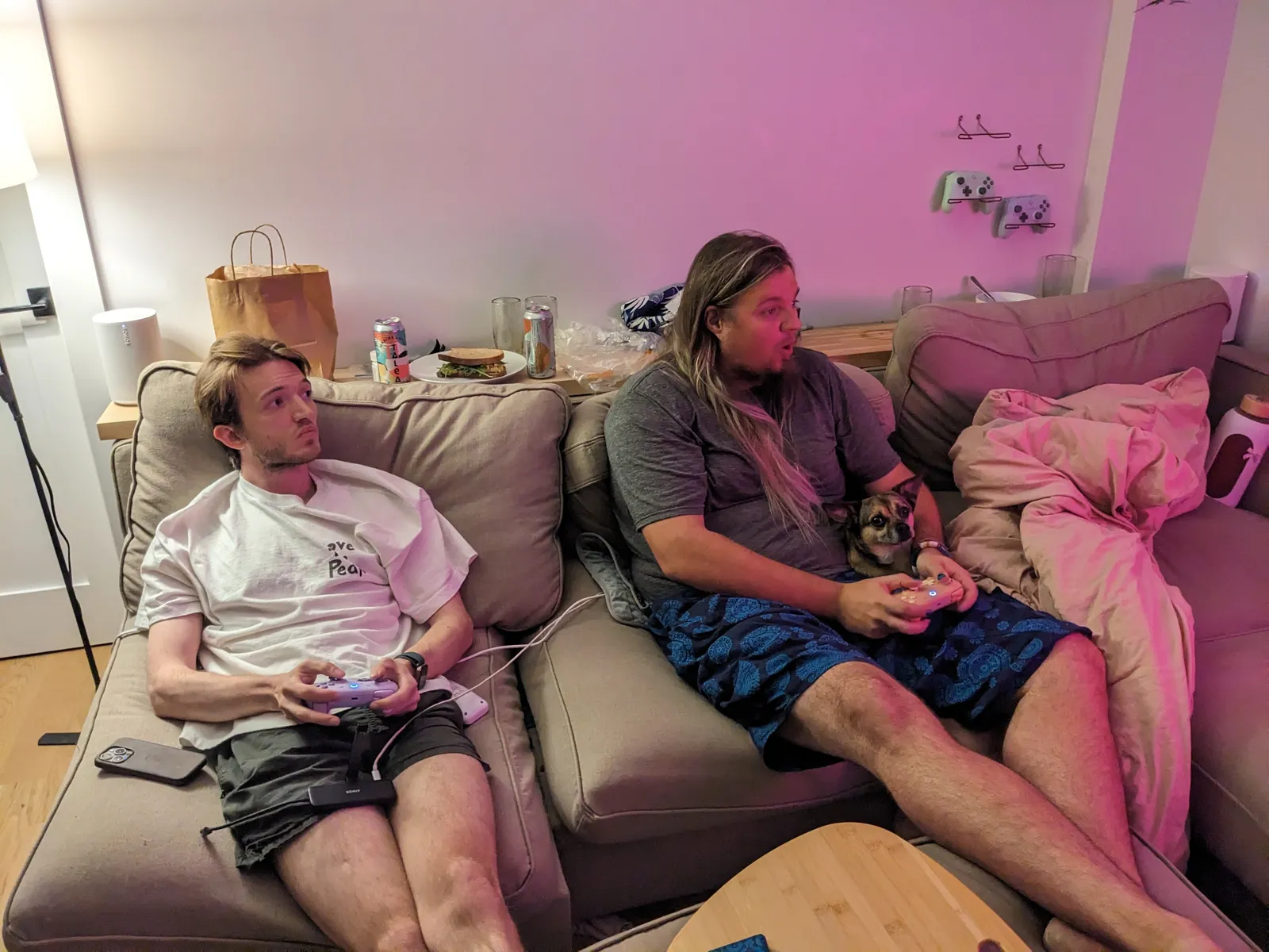 eli and ben playing a videogame